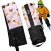 Generic Ghette per gambe da neve per bambini, 35 cm, protezione regolabile per esterni, copertura per scarponi da neve, protezione in tessuto Oxford per escursionismo, campeggio, giardinaggio, trekking