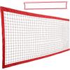 Monetais Rete da pallavolo per piscina, Rete da pallavolo regolabile in PE per piscine interrate e fuori terra - Rossa, 14, 76 piedi x 2, 95 piedi per piscina