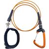 Kivivaka Guinzaglio di sicurezza per immersioni, 150 cm, cavo in acciaio resistente per snorkeling con sgancio rapido per pesca in acque libere e allenamento (nero)