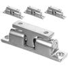 Toyvian 4 Pezzi Fermo Porta Barca in Metallo Inossidabile Argento con Design Antivento e Sicurezza Migliorata per Armadietti RV e Yacht, per Applicazione Marina