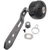 Fastigeaty Per Daiwa For Tatula For Abu Baitcasting Reel Power Handle Extended Single Rocker Arm 110 mm Fibra di carbonio Leggero 41.5g Con Molteplici Pillole Grip (mano destra nero)
