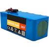 BGGNG 36V 100AH Batteria Impermeabile Agli Ioni Di Litio Per Bicicletta Elettrica 10S4P Batteria Per Scooter Elettrico Per Motore Da 100W 300W 500W Con Caricabatteria XT60