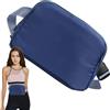 Nuyhgtr Borsa per sling outdoor, Casual Waist Pack, Lightweight Sling Bag, 21 x 4,5 x 15 cm, Adjustable Sling Fanny Pack for Running and Travel with Lightweight Design for Comfort and Convenience, Nero ,