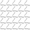 Luxshiny 40 Pezzi Clip Molla a Molla a Forma di V in Metallo per Pagaia e Connettore Morsetto Ombrello, Facile Installazione e Alta Durata per Attività All'aperto e Fissaggio Fai da Te