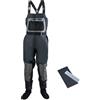 MFWHEFJ Waders Pesca Trampolieri ispessiti for la pesca a mosca, indumenti da pesca impermeabili, tute pettorali, stivali traspiranti, S, M, L, XL, XXL(XXL)