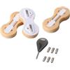 XAGMODSHN Peso Round Cup Tail Fin Box Surf Longboard Fin Box Surfboard Fims Case Facile da installare con viti