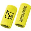 D&Vlab Polsino Sportivo Givova Personalizzato con nome e Logo Sport Sweatband Polsino per Uomo Donna Basket Palestra fitness Ginnastica Tennis Calcio Padel (Nero - Giallo)