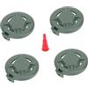 Folpus 4 Pezzi Tappo per bomboletta di Gas Accessorio Leggero Facile Installazione Raccordi Professionali Sostituzione Diretta Nylon Portatile, Verde