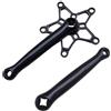 Tsophreniq Pedivella per bicicletta, 170 mm, in lega di alluminio, doppia catena singola per biciclette pieghevoli, set per mountain bike