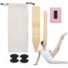 Generic Attrezzo per balletto flessibile, portatile, 25,4 x 10,2 cm, con fascia elastica, attrezzo per esercizi di danza, con borsa compatta, attrezzatura per danza per ginnastica e yoga