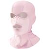 Melbolda Nuoto all'aperto con protezione UV UPF 50+ e grandi aperture per gli occhi per chi indossa occhiali da immersione, snorkeling copricapo blu (rosa)
