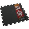 Floordirekt Tappetino protettivo per pavimento, 50 x 50 cm, tappetino in gomma con sistema a incastro a V, tappetino fitness e tappetino per palestra domestica, attrezzature sportive, area di