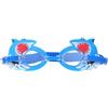 ibasenice Occhialini Graduati per Piscina con Design Cartone Animato Squalo, Materiale PC e Silicone, Antiappannamento e Vestibilità Sicura per Vacanze Estive