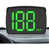 Generic Contachilometri GPS Digitale Per Auto - Display LED HUD, Monitoraggio MPH/ Reale, USB Plug & Play, Indicatore Testa Alto A Grande | Monitor Di Velocità Parabrezza Tabella Bor