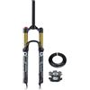 LHHL Forcella Ammortizzata ad Aria per Mountain Bike 26 27.5 29pollici Corsa 120mm Forcelle Anteriore per Bicicletta Sgancio rapido 9 * 100 mm Dritta per XC AM MTB(B,26'')