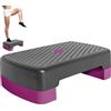 Generisch Fitness Stepper - Tavola da allenamento regolabile in altezza, struttura antiscivolo in polipropilene, piattaforma di allenamento compatta, blocco stabile per cardio, allenamento aerobica per interni