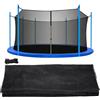 Generico Vervangingsnet Trampolines - Verstelbare Banden, Ronde Veiligheidsbehuizing Van 1,83 M Hoog, Ademend Springmat-barrièregaas, PE-kunststof Stuiterbescherming Buiten | Tuinaccessoire Kind