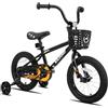 KEANO Cervine Bicicletta per bambini da 14 pollici per bambine e bambini dai 3 ai 5 anni, bicicletta da 14 pollici per bambine e bambini con rotelle, blu