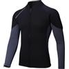 Chewtoyo Muta da uomo e donna, in neoprene da 3 mm, a maniche lunghe, per nuoto, immersioni, surf, kayak, giacca termica con cerniera frontale, taglia M
