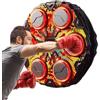 Générique Music Boxing Wall Target Machine | ABS Electronic Interactive Reaction Trainer Device 33 x 33 cm Portatile | Smart LED Light Rhythm Punch System Sport Game | Home Indoor Fitness Exercise Adults Kids