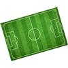 BUGUUYO Zerbino Raffinato Antiscivolo Creativo Adesivo in PVC da Calcio Facile da Pulire, Tappetino da Calcio e Resistente per Soggiorno e Decorazione Casa