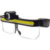 Chewtoyo Occhiali a LED con doppia luce frontale, ricaricabili tramite USB, occhiali di sicurezza per pesca e ciclismo, rotazione di 90 gradi, lenti anti-appannamento e resistenti agli urti, colore