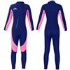 Gogokids Muta in neoprene per bambini, lunga 2,5 mm, con protezione UV 50+ e cerniera frontale, calda, per ragazzi e ragazze, età 2-10 anni (84-145 cm)