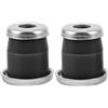 Healeved Kit di Boccole Ammortizzatrici in Pu per Skateboard e Longboard, Colore Nero, Minimizza L'usura e Garantisce Rapido Ritorno, per Skating