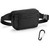 TLDBATICE Marsupio Uomo & Marsupio Donna Unisex, Marsupio Impermeabile, Waist Bag con Jack per Cuffie con Cerniera, Cintura Regolabile per Allenamento all'aperto, Escursionismo