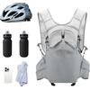 Gungtj Hydration Backpack, Lightweight Water Pack, 14,17 x 7,87 x 0,79 pollici Sport Daypacks with Comfortable Fit and Storage for Outdoor Festivals, Hiking, Trekking, Oro Camping Adventures