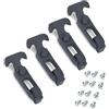 Qusinfc Set di 4 maniglie a T nere con viti per armadietti da golf cart impermeabili