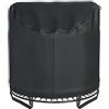 Yeaxxsqy Copertura per tenda per trampolino: Copertura per trampolino impermeabile per carichi pesanti, Coperture parasole con protezione a 360°, Nero, 145x145 cm/57x57 pollici