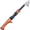 Zpengtai Canna da Pesca Basta di Pesca telescopica 1,6 m Manico in Sughero Ruolo/Fusione Fibra Carbonio da Viaggio Proteble Travel(2)
