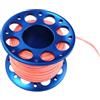 LeeQinersw Mulinello da Sub con Bobina a Dito in Lega di Alluminio e Filo di Nylon Intrecciato per attività subacquee, Blu