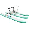 TTISJHK Bicicletta Acquatica Gonfiabile per 2 Persone, Barca a Pedale con Telaio in Alluminio e Pompa, Stabile e Sicura per Laghi, Fiumi, Parchi Acquatici, Portata Max 180kg