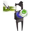 Genérico Strumento di riparazione di di pitch per golf, marcatore di palline da golf in metallo portatile, accessorio per borsa da golf, per uomini, donne, bambini, ragazze, principianti