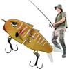 Generico Glide Bait | Esca Nuoto Artificiali da Pesca | Esche Artificiali Nuoto Realistico Con Segmenti Multipli Snodate Per Trota, Walleye e Crappie