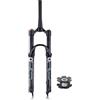 LHHL 26"27.5 29"Forcella Ammortizzata ad Aria per Mountain Bike conica Forcelle Anteriore per Bicicletta QR 9 * 100mm Corsa 120mm Rimbalzo Regolazione per XC AM MTB(B,29'')