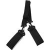 TOKIDNY Cinghia Regolabile per Sci in Nailon Nero Tracolla Comoda per Trasporto Doppio Snowboard Accessorio per Sciatori