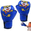 Nuyhgtr Youth Boxing Gloves, PU Leather Gloves, Junior Training Mitt, Cartoon Boxing Gloves, Punching Bag Gloves for Kids Punching Bag, Kickboxing, Thai, MMA