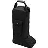 Generisch Borsa alta per stivali, colore nero, di alta qualità, portatile, organizer da viaggio pieghevole, design con maniglia per il trasporto, con protezione per scarpe, per sci, neve, pioggia,