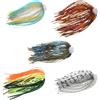 Tsophreniq 5pcs Pesca Jigs Esche Spinnerbait Sostituzione Gonna 88 Fili Del Silicone Jigs Gonne Morbido Ombrello Sensazione Gonne Esche Da Pesca Accessori