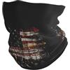 Generic Sciarpa tubolare bandiera americana e bastoncini da pesca mezza sciarpa antivento bandana antipolvere mezza faccia copricapo per jogging sci caccia 25 x 50 cm