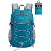 WATERFLY Zaino piccolo e leggero da 15 l, ultra leggero, pieghevole, da viaggio, con tracolla traspirante, per escursionismo, campeggio, per donne e uomini, blu