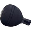 Auratrove Manopola per mulinello da pesca, impugnatura leggera in EVA resistente all'acqua salata per albero da 27 mm, compatibile con bobine da 26,5-27,5 mm, nero