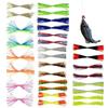 Genérico Gonne per esche - 30 confezioni in silicone morbido e colorato, ricambio per jigs pesca basso, per acqua salata, fiume, lago, riva, lobina, trota, pesce