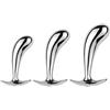 HCUDFN Plug anali SM in acciaio inossidabile S/M/L, plug anale in metallo, dildo anale, dilatatore anale, plug anali for massaggi, giocattoli sessuali bondage for donne e uomini(L)