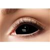 Zoelibat Eyecatcher 84091541-s03 - Lenti a contatto colorate Sclera, 1 paio, per 6 mesi, per carnevale, Halloween, colore: nero