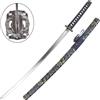 Il Semaforo KATANA SINGOLA SAMURAI BLU CON FODERO SETA
