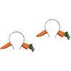TOVINANNA 2 Pz fascia di carota cerchi per carota fascia da donna oggetti di scena per la posa della festa arredamento di carote adulti parodia dei
